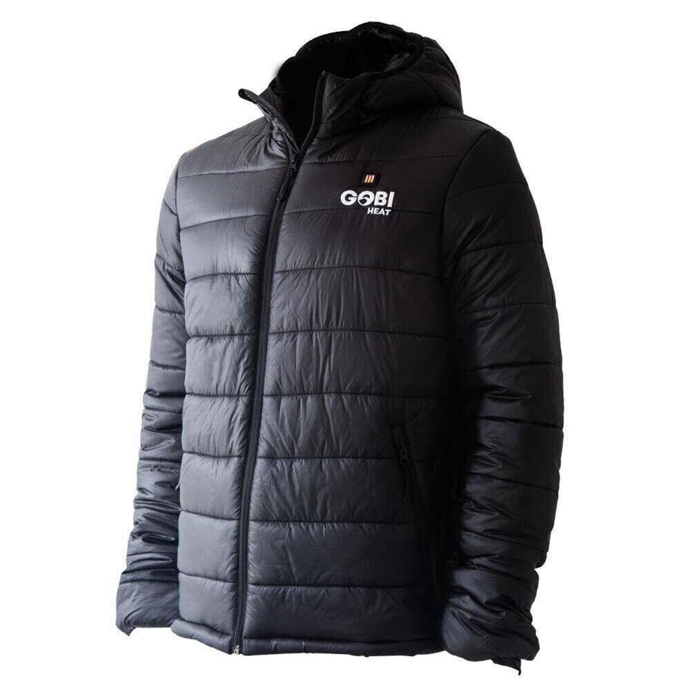 Gobi Heat Men's 2XL Nomad 5-Zone Heated Puffer Jacket Full Zip NEW w/ Heat Pack